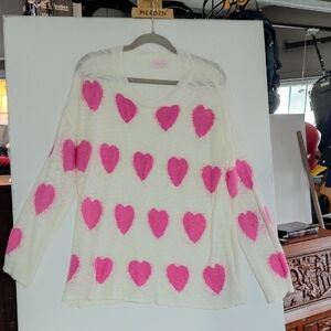 Pink Lily Cream Knit Sweater